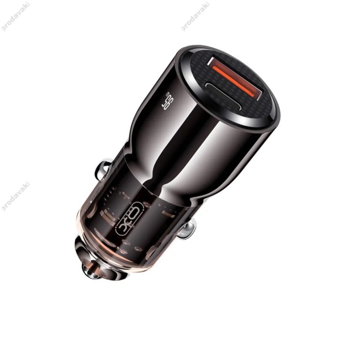 Автомобільний зарядний пристрій XO CC58 car charging 3A 95W Black
