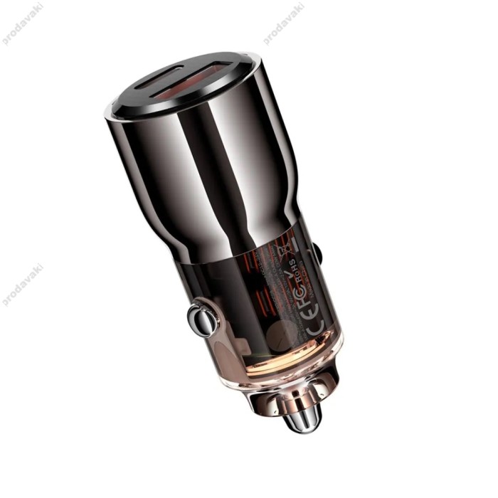 Автомобільний зарядний пристрій XO CC58 car charging 3A 95W Black