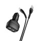 Автомобільний зарядний пристрій Hoco Z36 Leader Micro USB Cable 2USB 2.4A Black