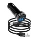 Автомобільний зарядний пристрій Hoco Z40 Dual port Micro USB Cable 2.4A Black