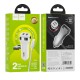 Автомобільний зарядний пристрій Hoco Z40 Super dual port Micro USB Cable 2.4A White
