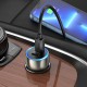 Автомобільний зарядний пристрій Hoco Z48 Tough dual port car charger Type-C Cable 3A 40W Grey