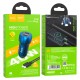 Автомобільний зарядний пристрій Hoco Z48 Tough dual port car charger Lightning Cable 3A 40W Sapphire-blue