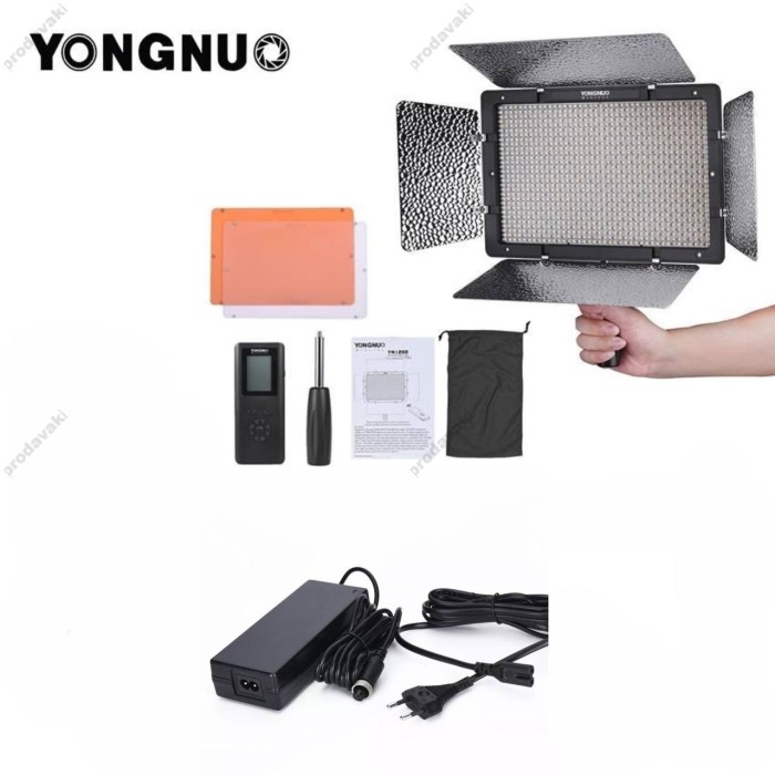 Лампа відеосвітло LED Yongnuo YN1200 72W Light 1200pcs color 3200-5500K із зарядним пристроєм 220v