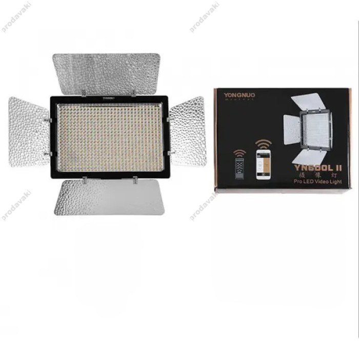 Лампа відеосвітло Yongnuo YN600L II 36W color 3200-5500K Light 600 pcs + 2 AKБ із зарядним пристроєм та 220v