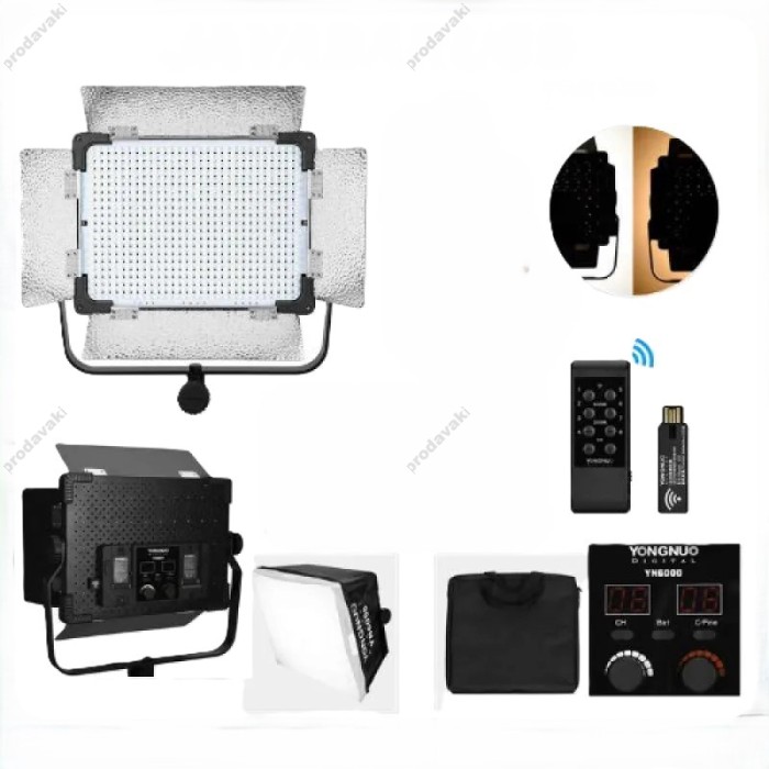 Лампа відеосвітло Yongnuo YN6000 50W color 3200-5500K Lights 600pcs