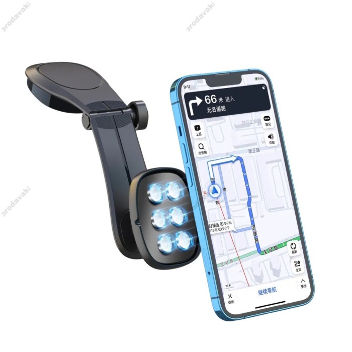 Автомобільний тримач XO C101 Magnetic Car Phone Holder Black