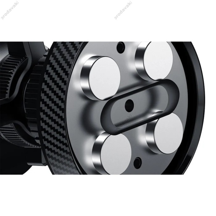 Автомобільний тримач XO C122 Round magnetic bracket with air outlet Black
