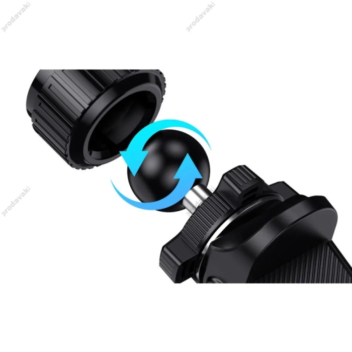 Автомобільний тримач XO C122 Round magnetic bracket with air outlet Black