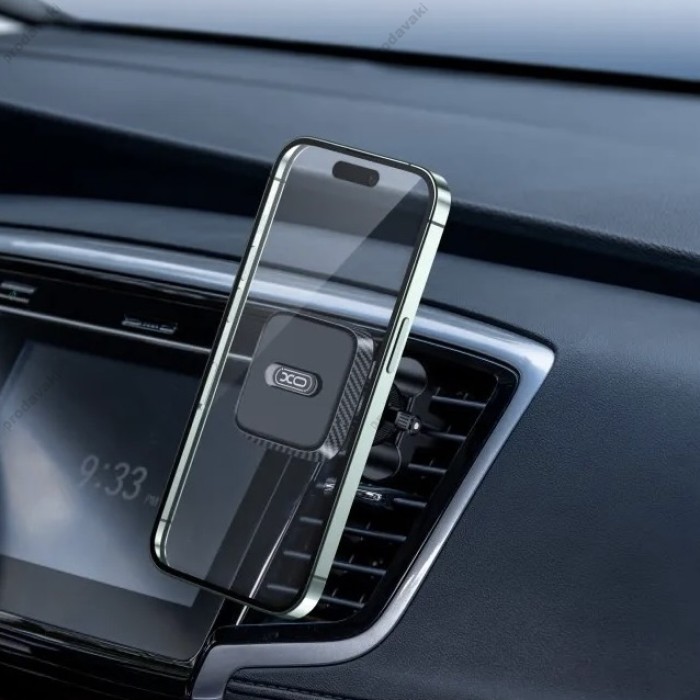 Автомобільний тримач XO C123 Air outlet square magnetic bracket Black