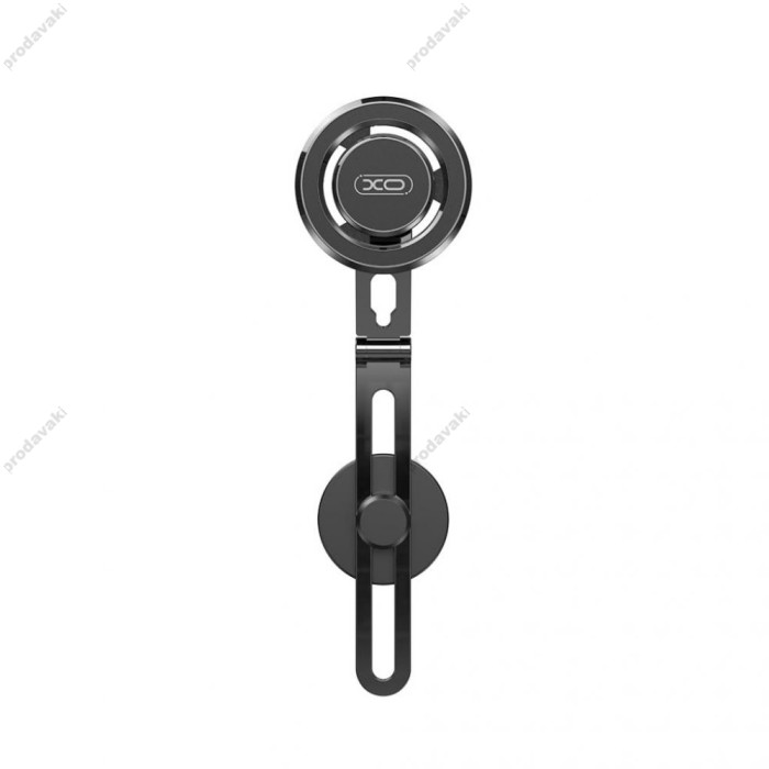 Автомобільний тримач XO C132 Tesla specific iPhone metal bracket (with magnetic iron ring) Black