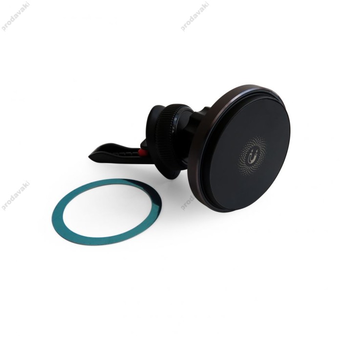 Автомобільний тримач із бездротовою зарядкою XO CX015 Magnetic car air outlet wireless charging Black