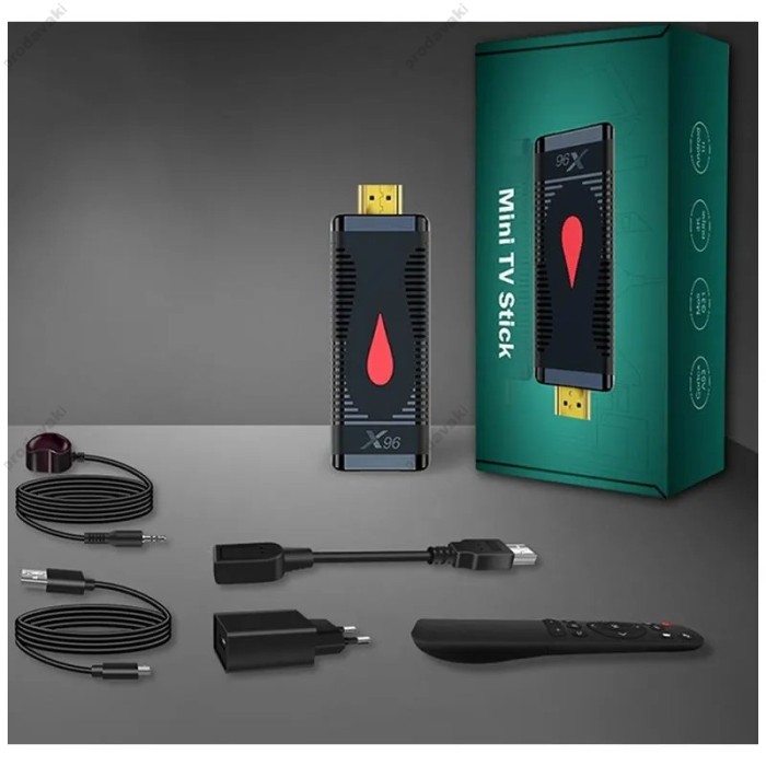 Android TV приставка Allwinner TV Stick X96 S400 H313 1GB RAM 8GB ROM