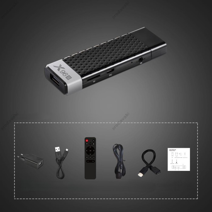 Android TV приставка Amlogic TV Stick X96S S905Y2 2GB RAM 16GB ROM