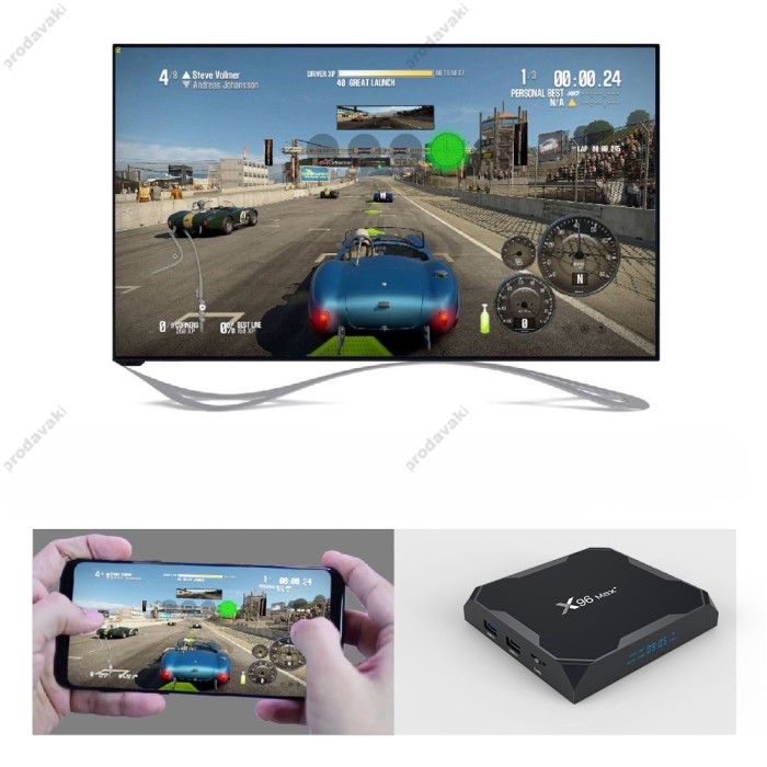 Android TV приставка Amlogic TV BOX X96 MAX+ S905X3 2GB RAM 16GB ROM