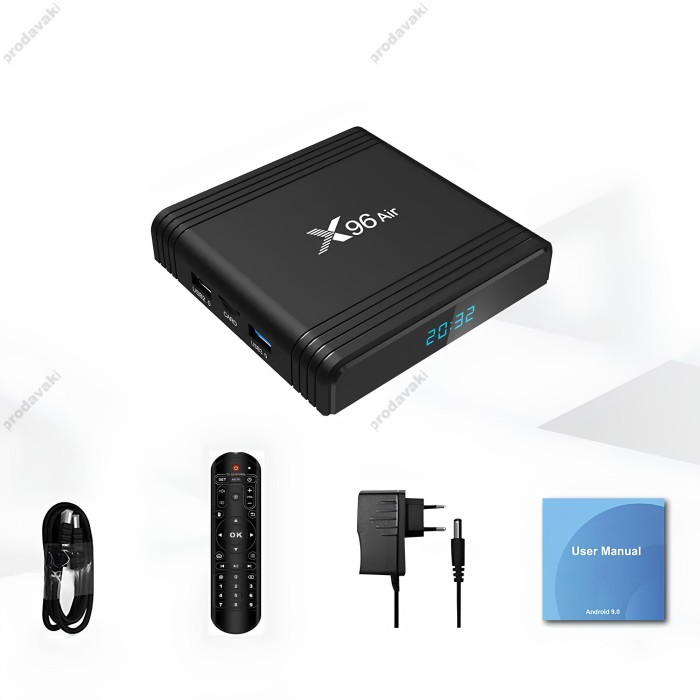 Android TV приставка Amlogic TV BOX X96 Air S905X3 4GB RAM 32GB ROM