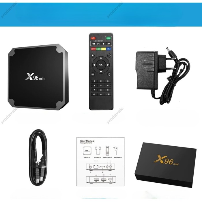 Android TV приставка Amlogic TV BOX X96 MINI S905W 1GB RAM 8GB ROM