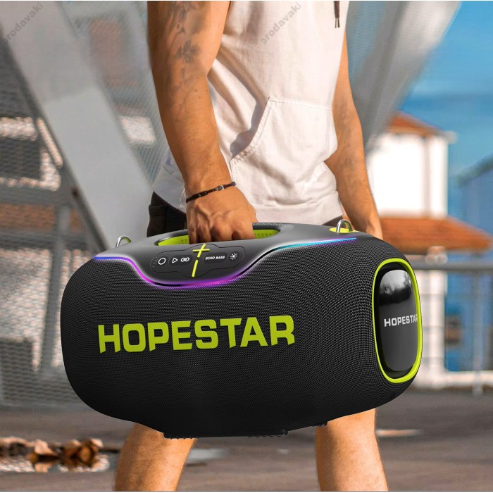 Портативна колонка Bluetooth Hopestar A80 350W Black
