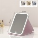 Дзеркало з LED підсвічуванням CH Folding makeup mirror 806 Size S Pink