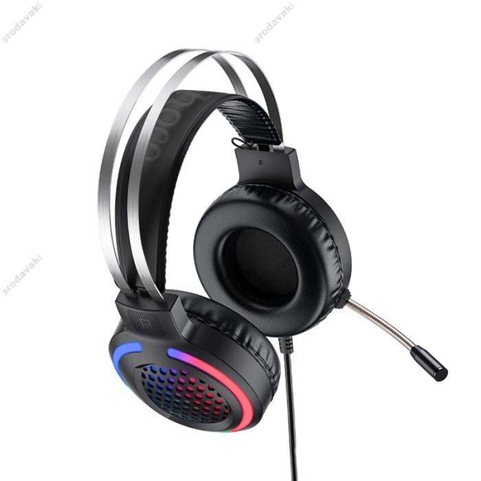 Дротові навушники HOCO ESD03 Gaming LED Headphones Black