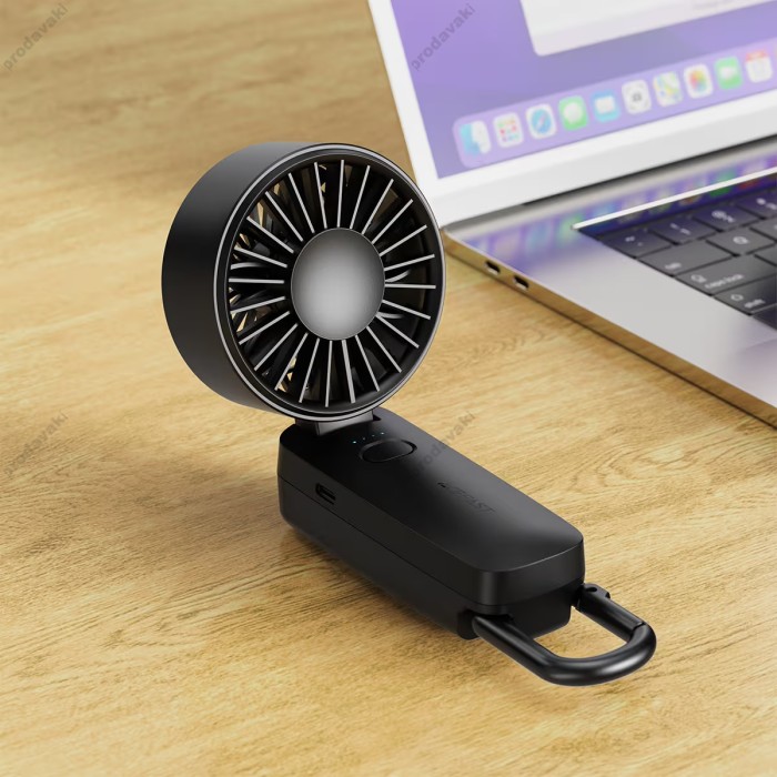 Портативний вентилятор ACEFAST YF2 folding handheld fan 4 Levels Black