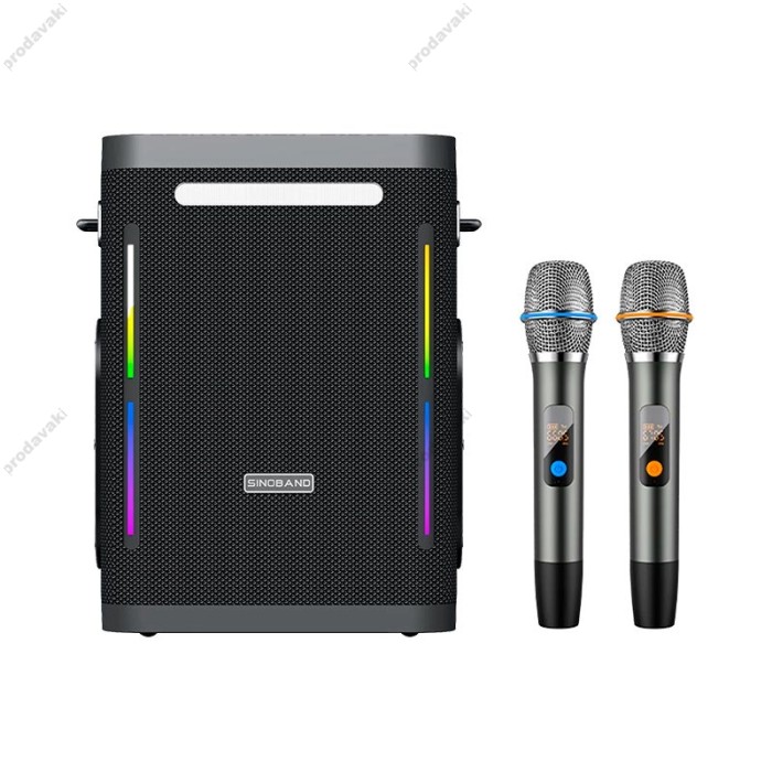 Портативна колонка Bluetooth Xdobo Party 1981 II BT5.3 TWS з 2-ма мікрофонами 300W Black