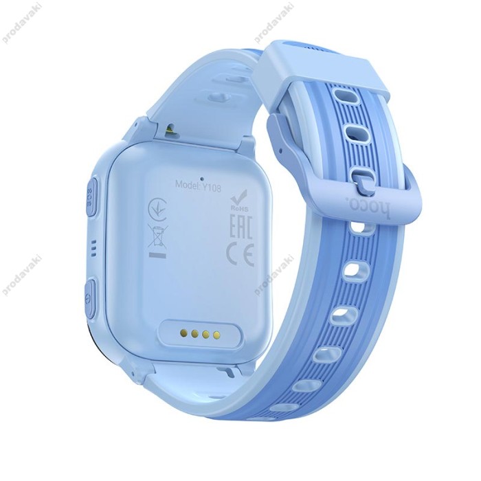 Дитячий смарт-годинник HOCO Y108 4G Call WiFi children phone-watch Blue