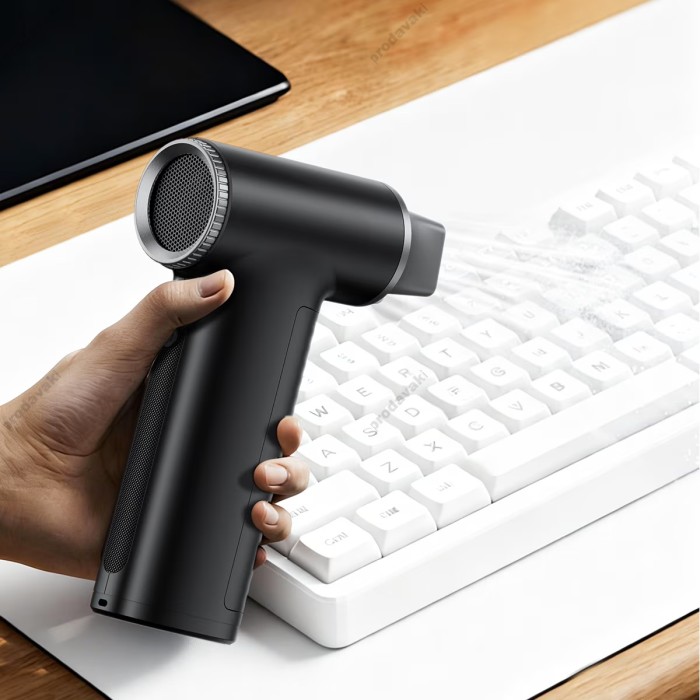 Турбо вентилятор ACEFAST YF4 powerful handheld fan with digital display Black