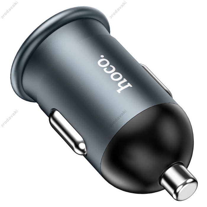Автомобільний зарядний пристрій Hoco Z43 Mighty single port Micro USB Cable 3A 18W Grey