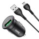 Автомобільний зарядний пристрій Hoco Z43 Mighty single port Micro USB Cable 3A 18W Black