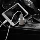 Автомобільний зарядний пристрій Hoco Z12 Lightning cable 2.4A White