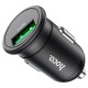 Автомобільний зарядний пристрій Hoco Z43 Mighty single port Type-C Cable 3A 18W Black