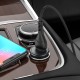 Автомобільний зарядний пристрій Hoco Z43 Mighty single port Type-C Cable 3A 18W Black