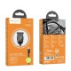 Автомобільний зарядний пристрій Hoco Z43 Mighty single port Type-C Cable 3A 18W Black