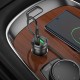 Автомобільний зарядний пристрій BOROFONE BZ25 Journey Car charger Type-C cable 3A 38W Transparent Black