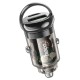 Автомобільний зарядний пристрій Hoco Z53A Vision Car charger 3A 30W Black