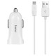 Автомобільний зарядний пристрій Hoco Z2 Micro cable 1.5А White