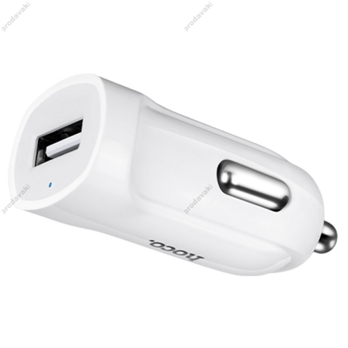 Автомобільний зарядний пристрій Hoco Z2 Micro cable 1.5А White