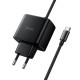 Мережевий зарядний пристрій HOCO C163A New charger Type-C cable 25W Black