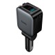 Автомобільний зарядний пристрій Hoco Z67A Triunfar car charger with telescopic 60W Grey