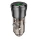 Автомобільний зарядний пристрій BOROFONE BZ23 Noble single-port 3A 18W Transparent Black
