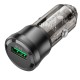 Автомобільний зарядний пристрій BOROFONE BZ23 Noble single-port 3A 18W Transparent Black