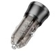 Автомобільний зарядний пристрій BOROFONE BZ25 Journey Car charger 3A 38W Transparent Black