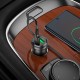 Автомобільний зарядний пристрій BOROFONE BZ25 Journey Car charger 3A 38W Transparent Black