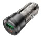 Автомобільний зарядний пристрій BOROFONE BZ25 Journey Car charger 3A 38W Transparent Black