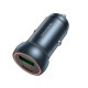 Автомобільний зарядний пристрій BOROFONE BZ32A Fresh single port 3A 30W Metal-grey