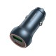 Автомобільний зарядний пристрій BOROFONE BZ32B Fresh dual port 3A 48W Metal-grey