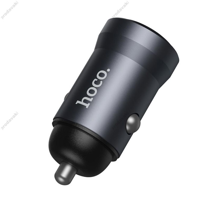 Автомобільний зарядний пристрій Hoco Z62 Energy single-port 3A 18W Grey