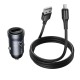 Автомобільний зарядний пристрій Hoco Z62 Energy single-port Micro USB Cable 3A 18W Grey