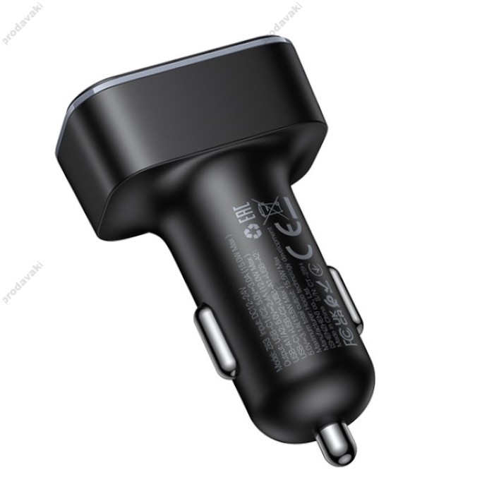 Автомобільний зарядний пристрій Hoco Z63 Barry f6-port Car charger 3A 15W Black